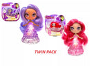 Crystalina Dolls Amethyst & Rose Dolls with Colour Changing LED Dress