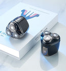 Electric Shaver Men Cordless Waterproof Rotary Razor LCD USB-C Wet & Dry