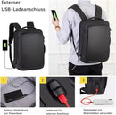 Yanlu Men’s 16.5" Laptop Backpack Waterproof Black Travel Outdoor Bag