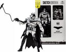 McFarlane DC Multiverse Batman White Knight Sketch 7" Action Figure Gold Label