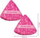 Barbie Makeup Powder Puff Duo 2 Pack Reusable Triangle Applicator Tool
