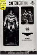 McFarlane DC Multiverse Batman White Knight Sketch 7" Action Figure Gold Label