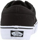 Vans Men’s Atwood Canvas Trainers Black White Skate Shoes BNIB UK 7