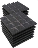 Acoustic Foam Panels 12x12x2” Pyramid Soundproof Studio Tiles