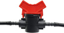 4mm Inline Shut Off Valves Barbed Connectors 4/7mm Hose Irrigation, 10 Pack
