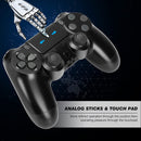 Wireless Controller for PS4/Pro/Slim/PC Bluetooth Gamepad Joystick Dual Vibrate - Black