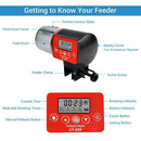 Automatic Fish Feeder 200ml LCD Display Programmable Aquarium Timer