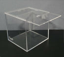 Small Acrylic Fish Tank Breeding Box Nano Aquarium With Sliding Lid 4L or 8L