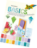 Folia Basics Motif Block 20 Sheets 24x34cm Colour Craft Paper
