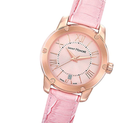 Saint Honore Ladies 35mm Rose Gold Quartz Watch Pink Leather Strap 7510308RRR